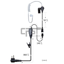 AIRTUBE EARPIECE 1 WIRE - CRS-1WLAT