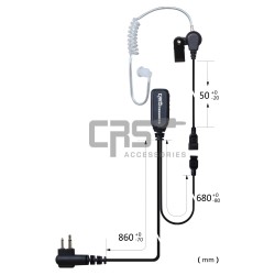 AIRTUBE EARPIECE 2 WIRE - CRS-2WLAT